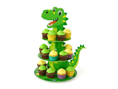 Suport platou pentru prăjituri Dinosaur - 1 buc.