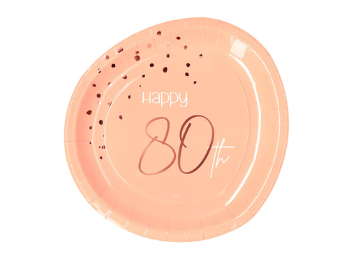 Farfurii de 80 de ani cu piersici - 23 cm - 8 buc.