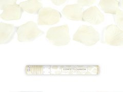 Tub de împușcare, petale de trandafir artificiale crem, 40 cm, 1 buc.