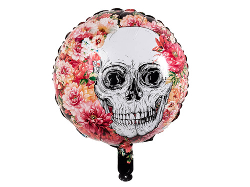 Balon cu folie craniu mexican - 45 cm - 1 buc.