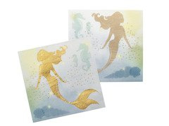 Șervețele de ziua sirenei - 33 cm - 20 buc.