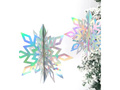 Ghirlandă iridescentă cu fulgi de zăpadă - 6 buc.
