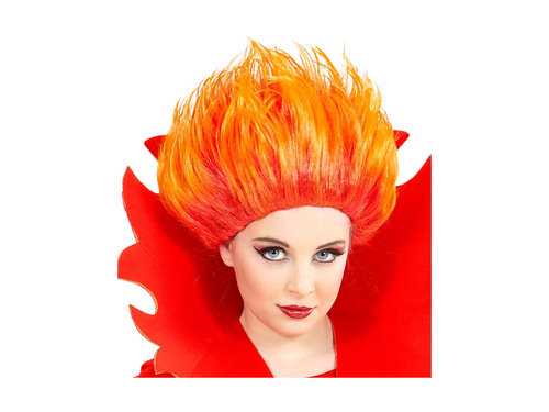 Peruca portocalie de diavol