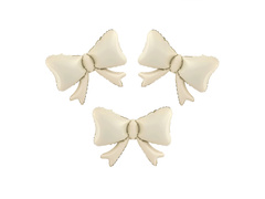 Balon din folie Fundă bej - 55 x 42 cm - 3 buc.