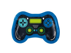 Game Controller farfurii de hârtie - 24 cm - 8 buc.