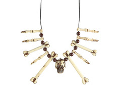 Colier din os de Halloween - 1 buc.