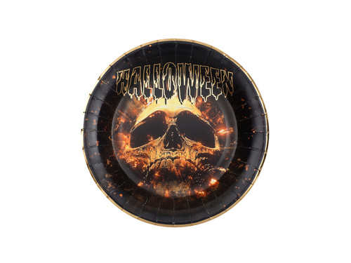 Farfurii craniu - 22,5 cm - 10 buc.