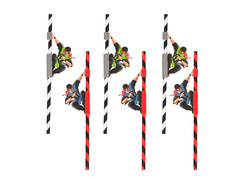 Paie pentru ziua de naștere Ninja - 6 buc.