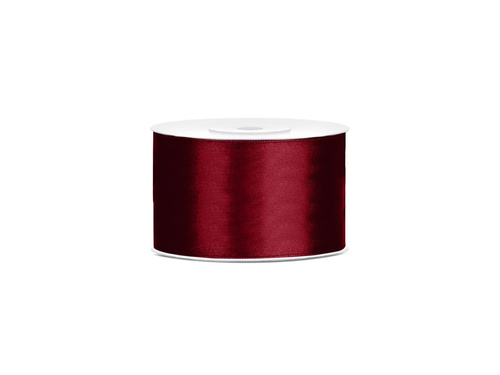 Panglică de satin, burgundy, 38 mm / 25 m, 1 buc.