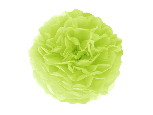 Decorațiuni florale suspendate pom pom - verde - 35 cm - 1 buc.