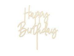 Topper pentru tort Happy Birthday - 16,5 cm