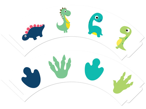 Cupcake cupcakes Happy Dinosaurs - 6 buc.