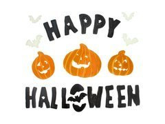 Stickere pentru ferestre Halloween fericit - 1 set