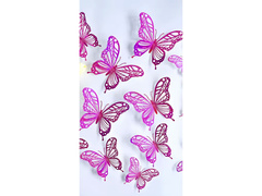 Decorațiuni din hârtie Fluturi roz - buc.