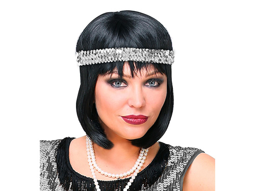 Bandă retro argintie - 1 buc.