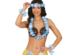 Set - set albastru hawaiian - 4 piese