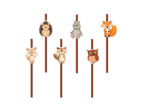 Paie aniversară Forest Friends - 6 buc.