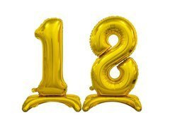Set de baloane din folie 18 auriu - 74 cm