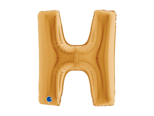 Balon din folie litera H auriu - 40" - 1 buc.