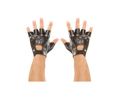 Mănuși din piele cu crampoane fără degete