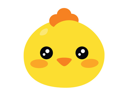 Decorațiune Chickadee cu două fețe - 31 x 30 cm