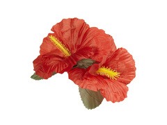 Pin floare hawaiiană roșu - 1 buc.