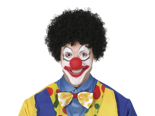 Peruca afro neagră - 1 buc.