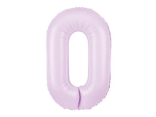 Balon folie liliac numărul 0 - 100 cm - 1 buc.