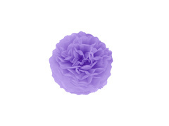 Floare de agățat pom-pom decor - violet - 15 cm - 1 buc.