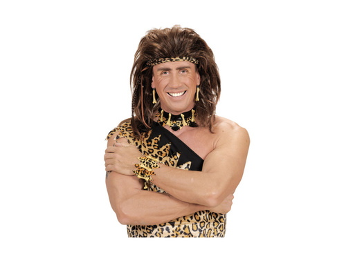 Brățară panteră din os și blană