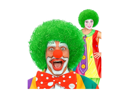 Verde clovn peruca afro păr