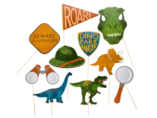 Foto recuzită Dinozauri - 10 buc.