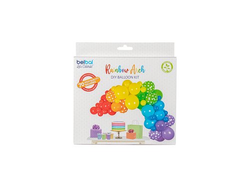 Set de baloane pentru ghirlanda de baloane colorate - 70 buc.