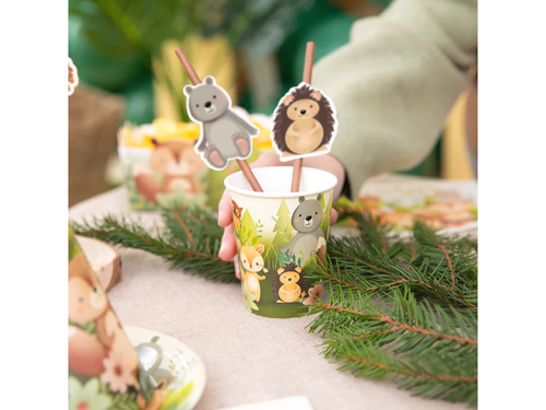 Cupe aniversare Forest Friends - 220 ml - 6 buc.