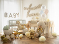 Set de baloane de folie "Welcome Home" bej - 335x71 cm