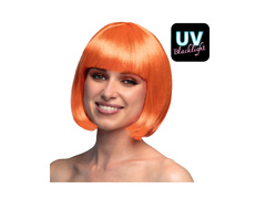 Peruca de cabaret portocalie