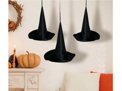Halloween pălărie de vrăjitoare decor suspendat - 3 buc.