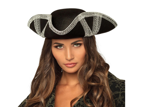 Pălărie de pirat Trikorn - 1 buc.