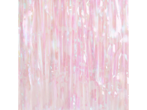 Perdea - perdea ușă alb holografic - 100 x 250 cm