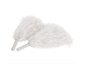 Pompoane albe pentru majorete - 2 buc.