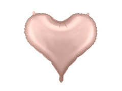 Balon din folie Inimă roz auriu - 61 x 53 cm - 1 buc.