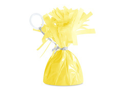 Greutăți din folie pentru baloane umplute cu heliu - galben mat - 145 g