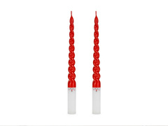 Santa Claus lumânări con roșu - 25 cm - 2 buc.