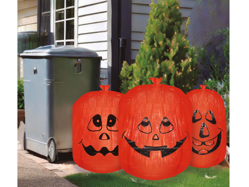 Saci cu dovleac de Halloween - 3 buc.