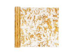 Decorațiune de masă lucioasă - auriu - 28 cm x 3 m - 1 buc.