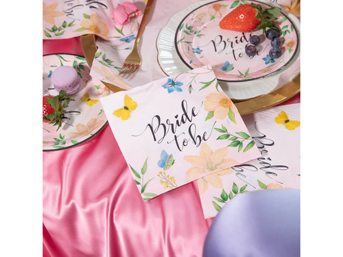 Șervețele florale Bride To Be - 33 cm - 10 buc.