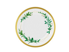 Farfurii de hârtie cu frunze - 18 cm - 6 buc.