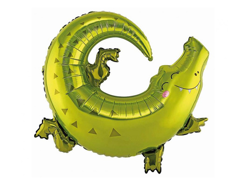 Balon cu folie crocodil - 80 x 71 cm - 1 buc.