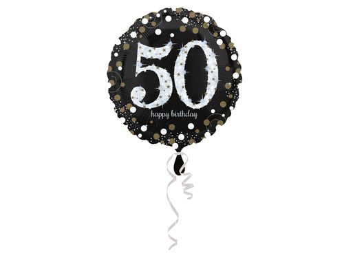 Balon din folie - 50th - 43 cm - 1 buc.