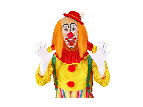 Peruca clovn Headgear cu păr portocaliu